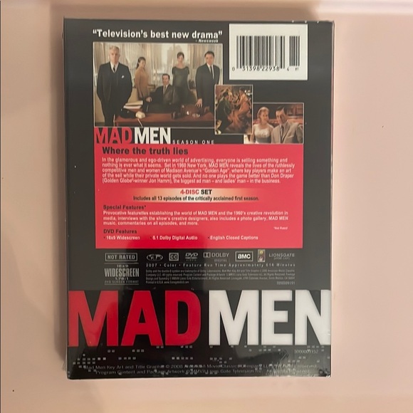 Mad Men Season One DVD - Brand New - Picture 2 of 2